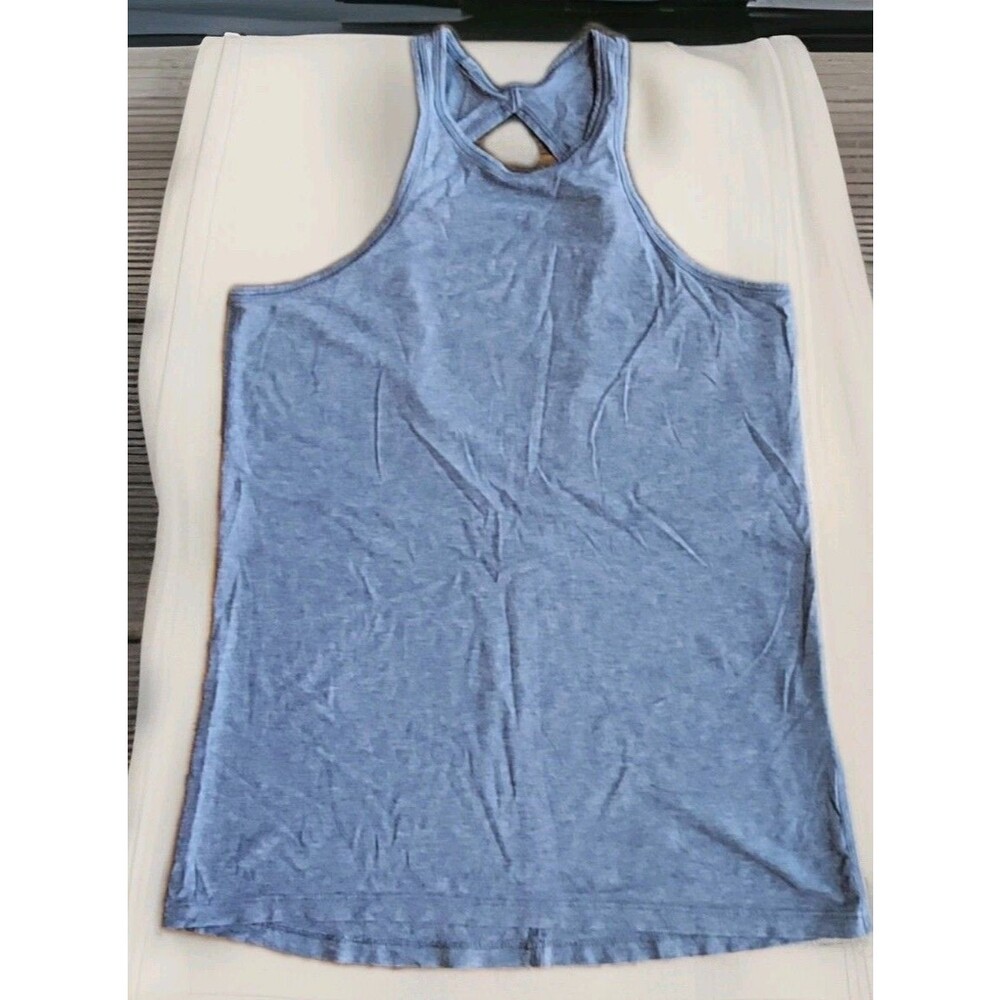 Lululemon Top Tank Gray Crooked Racerback Straps No tag-Sz S-M